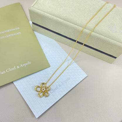 [Rani Jewelry]FLOWERLACE NECKLACE 5 DIAMONDS