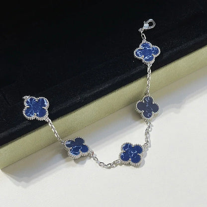 [Rani Jewelry]CLOVER 5 MOTIF PIETERSITE BRACELET COLLECTION