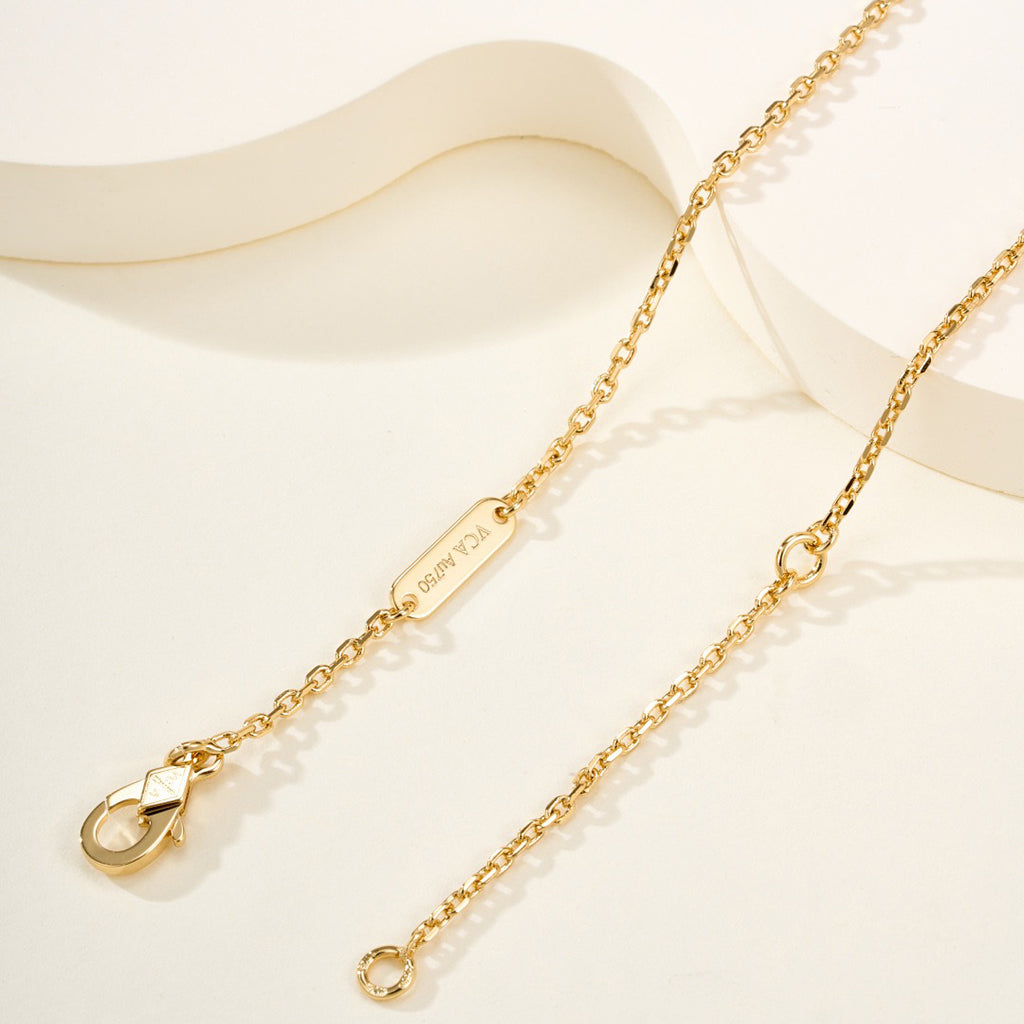[Rani Jewelry]FLOWERLACE NECKLACE 5 DIAMONDS