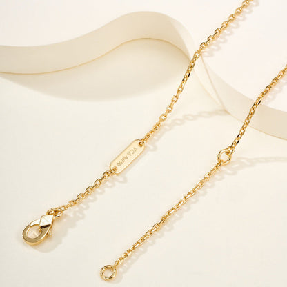 [Rani Jewelry]FLOWERLACE NECKLACE 5 DIAMONDS