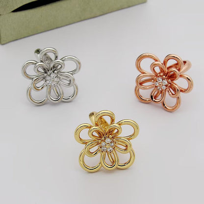 [Rani Jewelry] FLOWERLACE RING 5 DIAMONDS