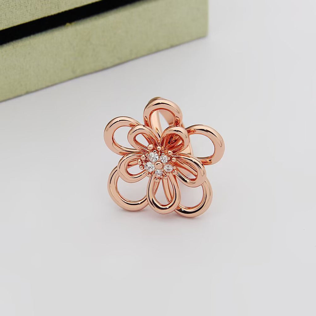[Rani Jewelry] FLOWERLACE RING 5 DIAMONDS