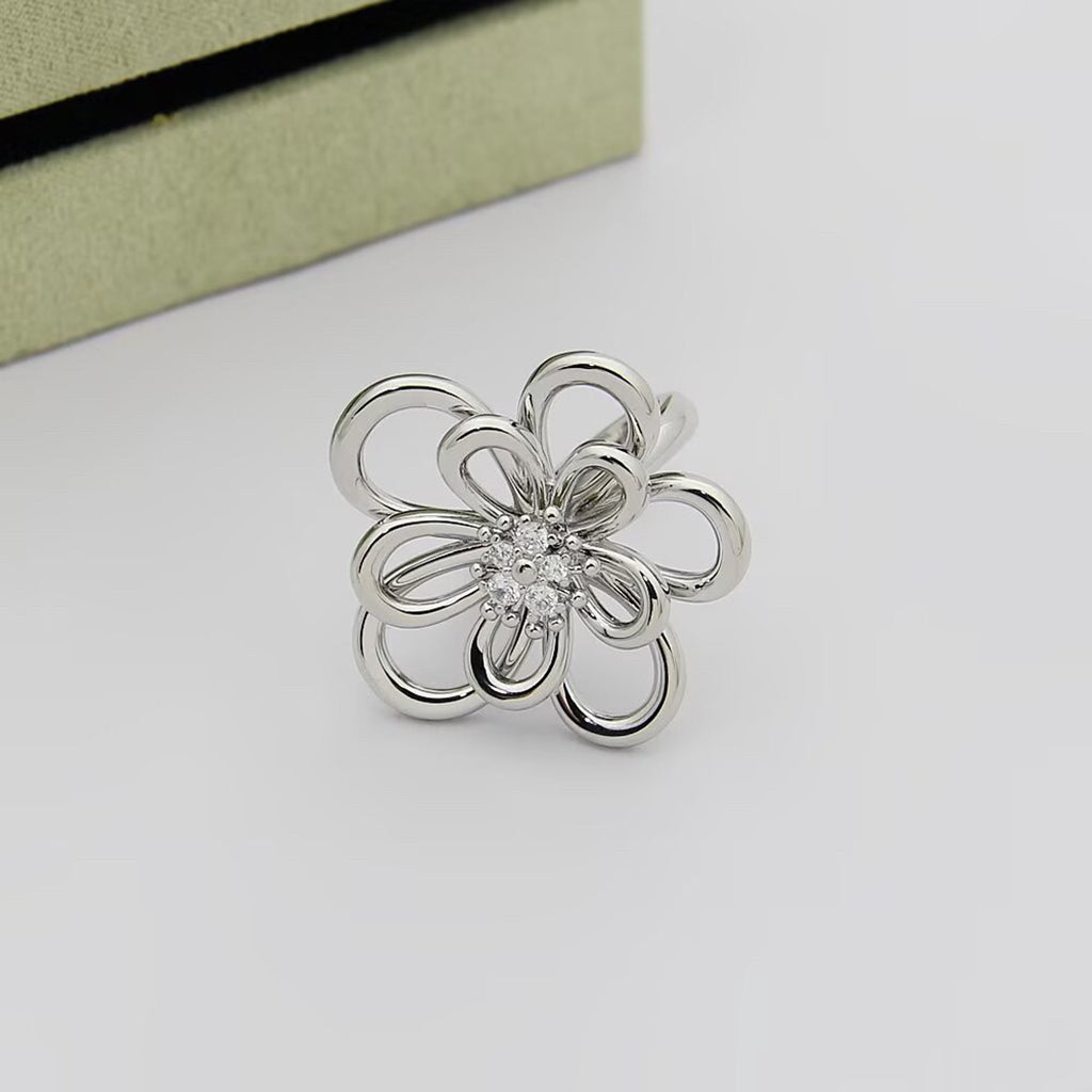 [Rani Jewelry] FLOWERLACE RING 5 DIAMONDS