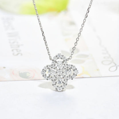 [Rani Jewelry]LOOP NECKLACE FULL MOTIF DIAMOND 16MM MULTIPLE COLORS