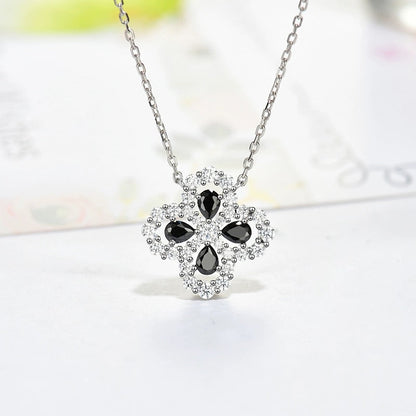 [Rani Jewelry]LOOP NECKLACE FULL MOTIF DIAMOND 16MM MULTIPLE COLORS