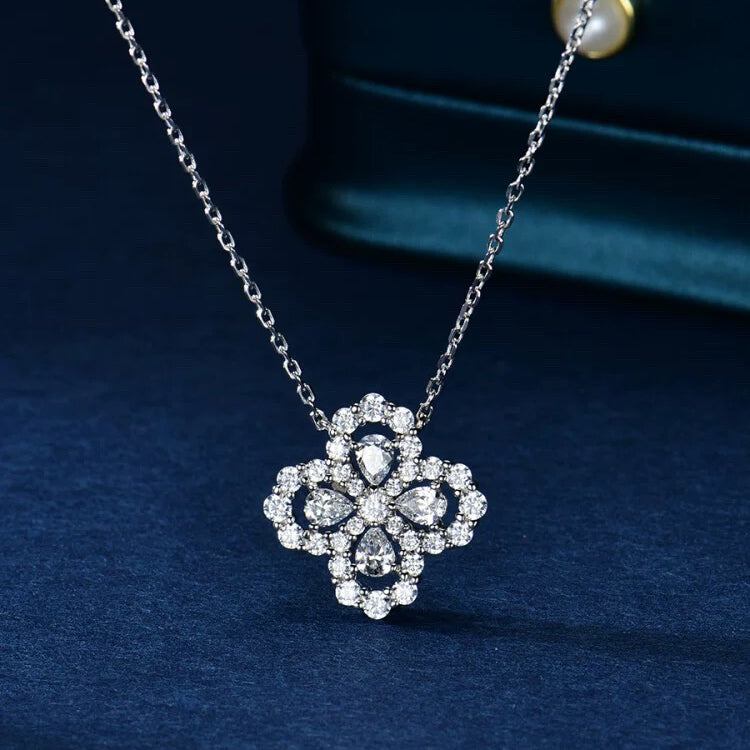 [Rani Jewelry]LOOP NECKLACE FULL MOTIF DIAMOND 16MM MULTIPLE COLORS