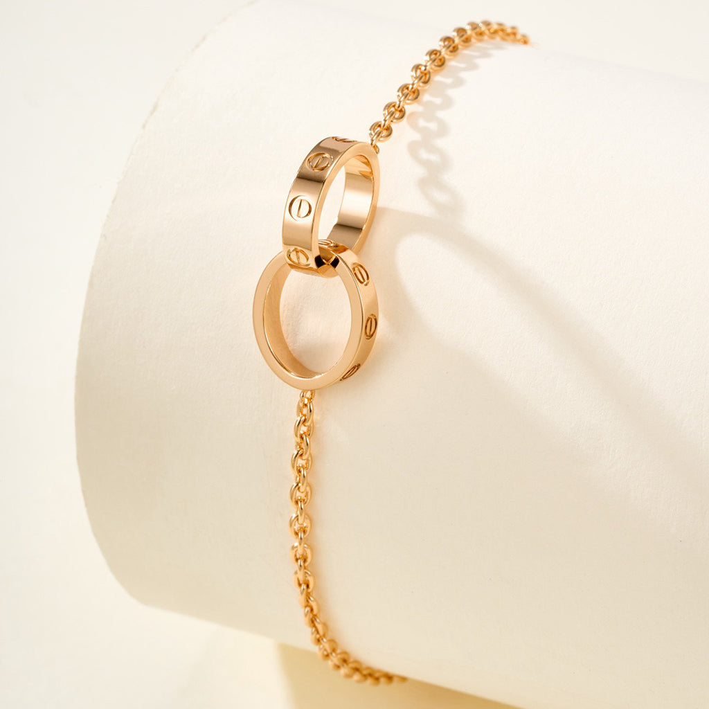 [Rani Jewelry] LOVE BRACELET DOUBLE RING