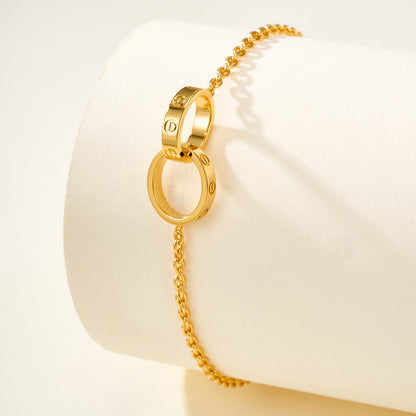 [Rani Jewelry] LOVE BRACELET DOUBLE RING