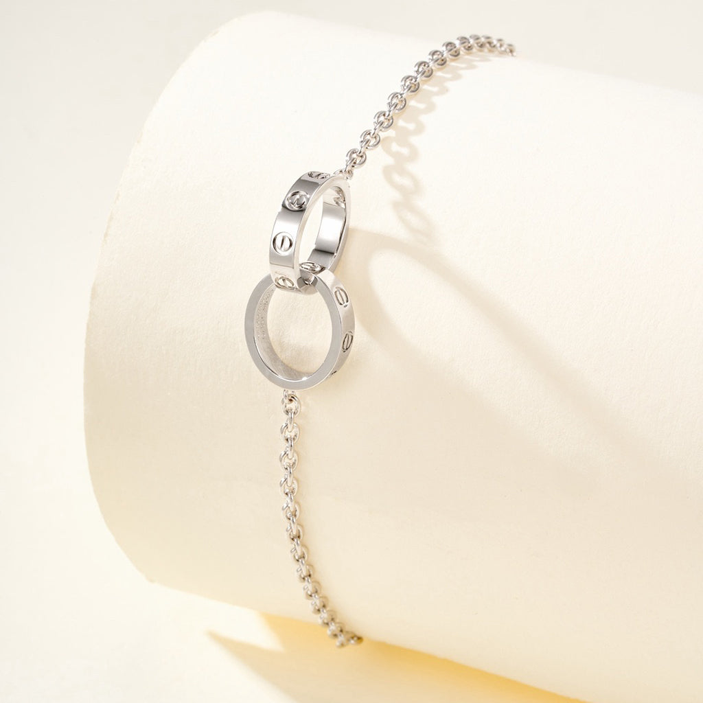 [Rani Jewelry] LOVE BRACELET DOUBLE RING