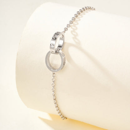[Rani Jewelry] LOVE BRACELET DOUBLE RING