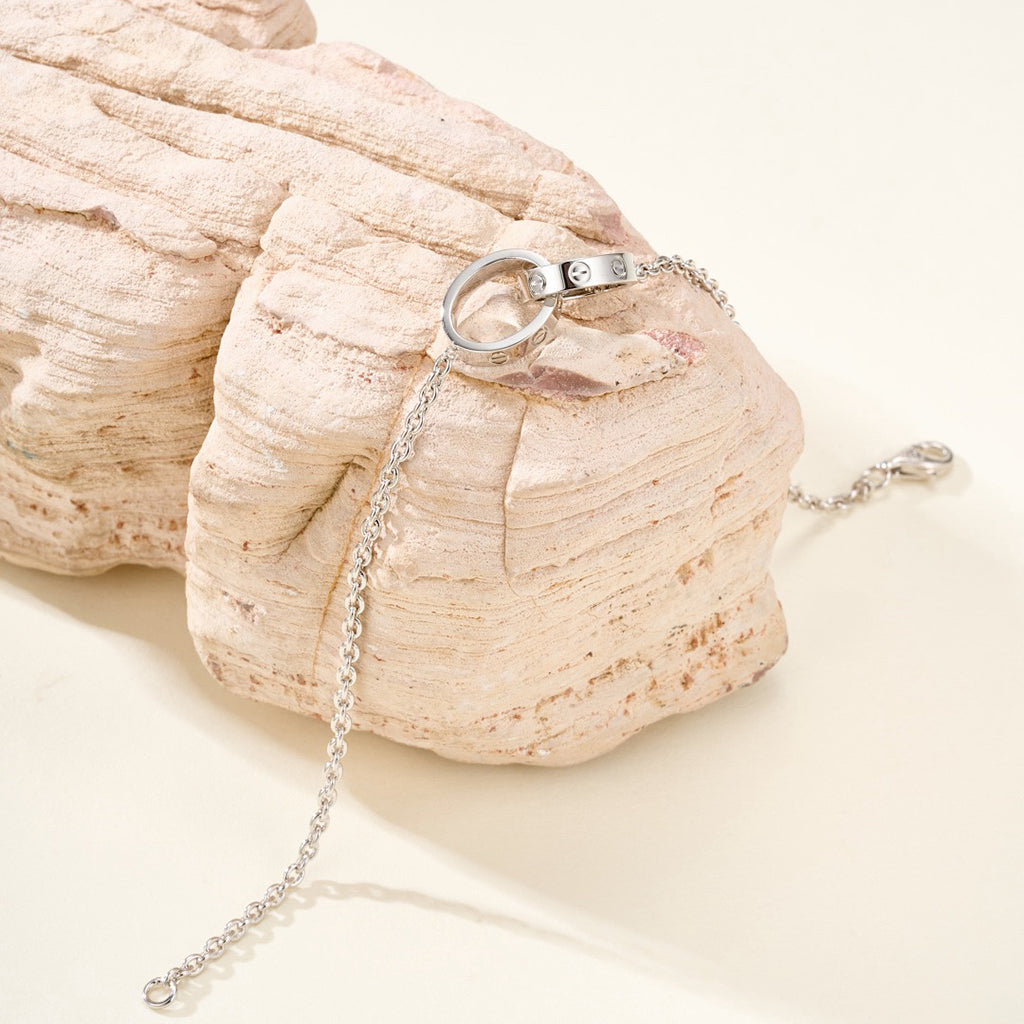 [Rani Jewelry] LOVE BRACELET DOUBLE RING