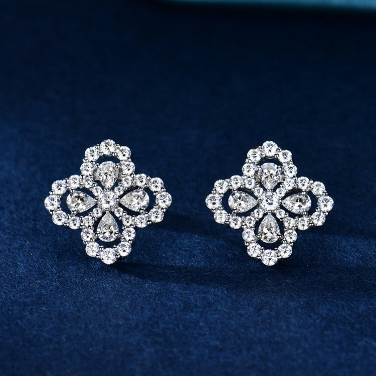 [Rani Jewelry]LOOP EARRINGS FULL MOTIF DIAMOND 16MM