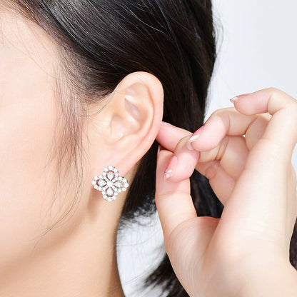 [Rani Jewelry]LOOP EARRINGS FULL MOTIF DIAMOND 16MM