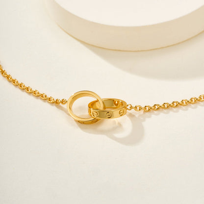 [Rani Jewelry] LOVE BRACELET DOUBLE RING