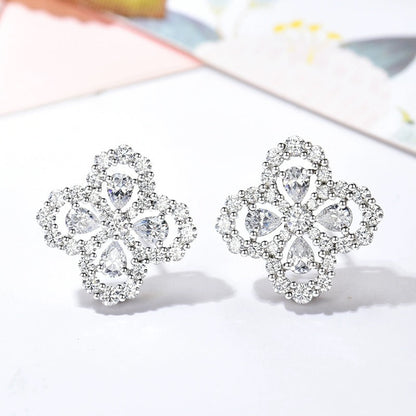 [Rani Jewelry]LOOP EARRINGS FULL MOTIF DIAMOND 16MM