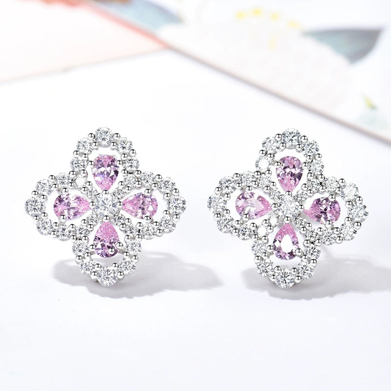 [Rani Jewelry]LOOP EARRINGS FULL MOTIF DIAMOND 16MM