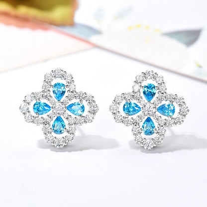 [Rani Jewelry]LOOP EARRINGS FULL MOTIF DIAMOND 16MM