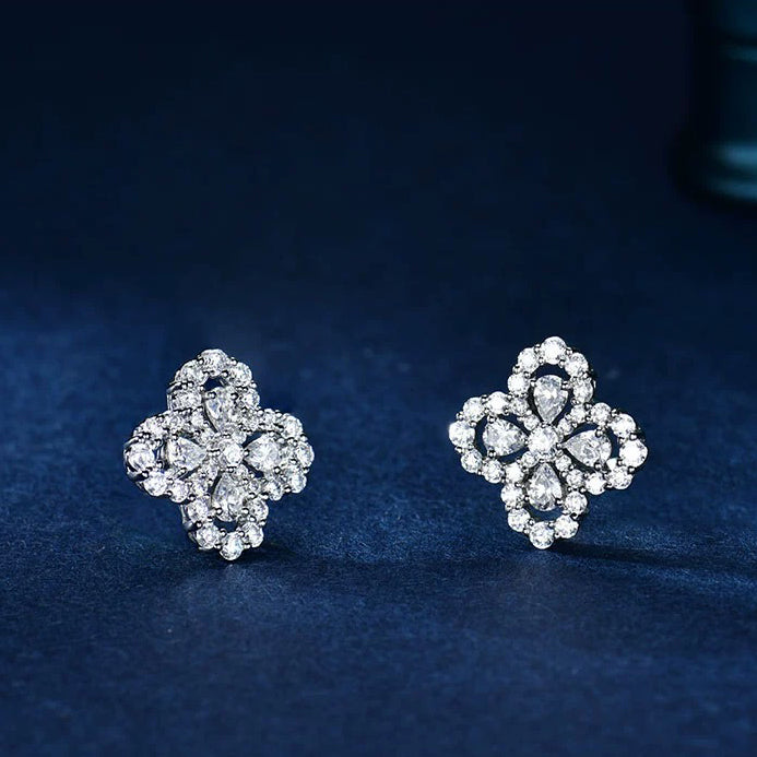 [Rani Jewelry]LOOP EARRINGS FULL MOTIF DIAMOND 16MM