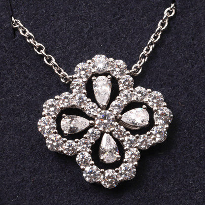 [Rani Jewelry]LOOP NECKLACE FULL MOTIF DIAMOND 16MM MULTIPLE COLORS