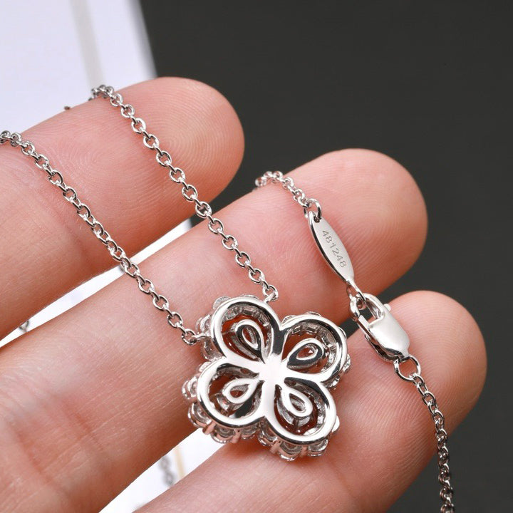 [Rani Jewelry]LOOP NECKLACE FULL MOTIF DIAMOND 16MM MULTIPLE COLORS