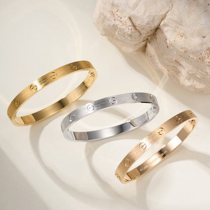 [Rani Jewelry] LOVE BRACELET 6.1MM BRUSHED