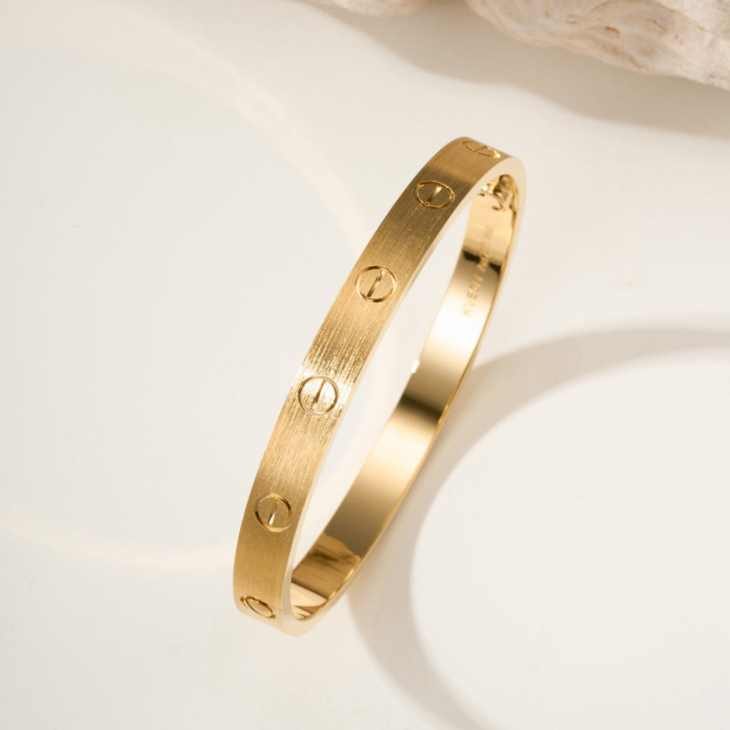 [Rani Jewelry] LOVE BRACELET 6.1MM BRUSHED