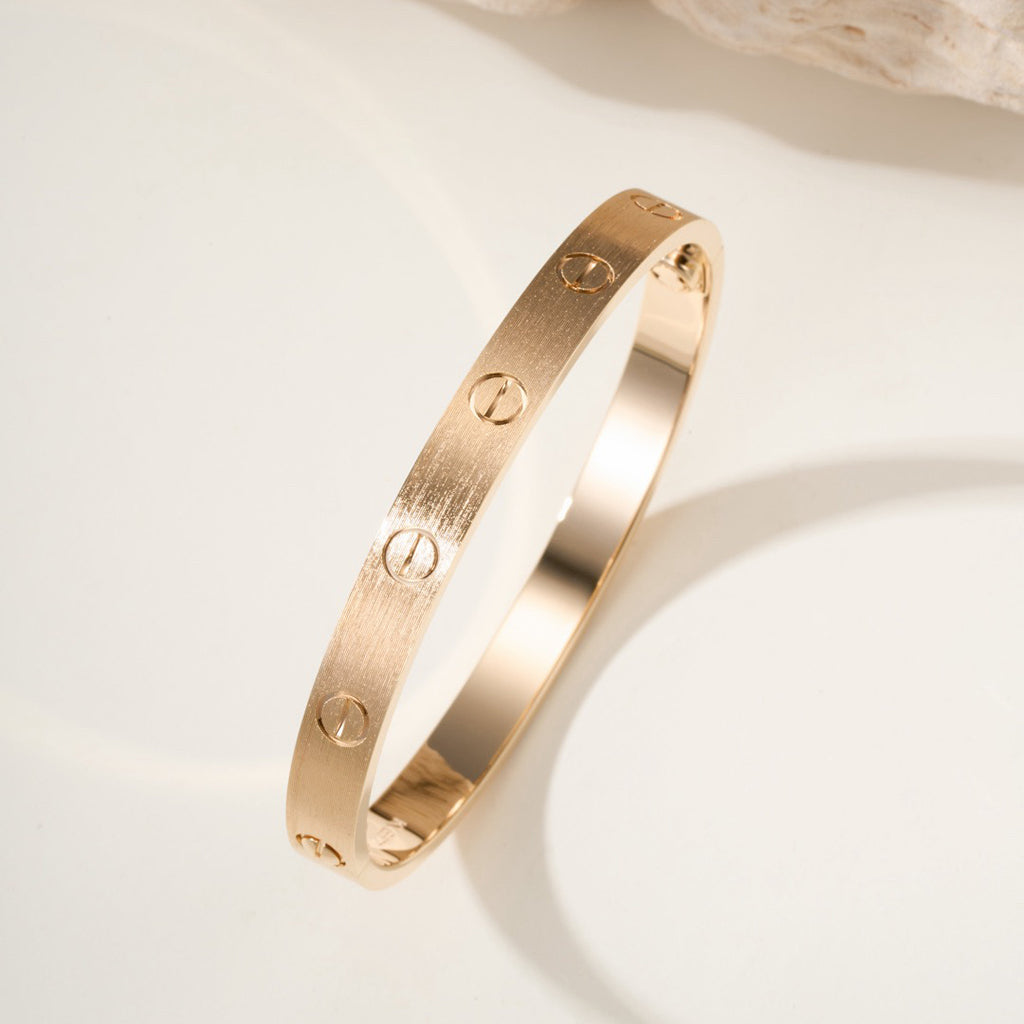 [Rani Jewelry] LOVE BRACELET 6.1MM BRUSHED