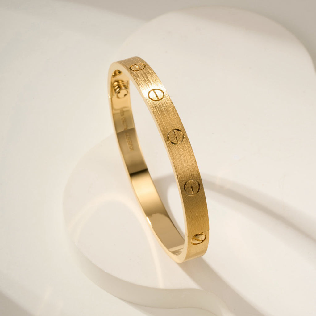 [Rani Jewelry] LOVE BRACELET 6.1MM BRUSHED