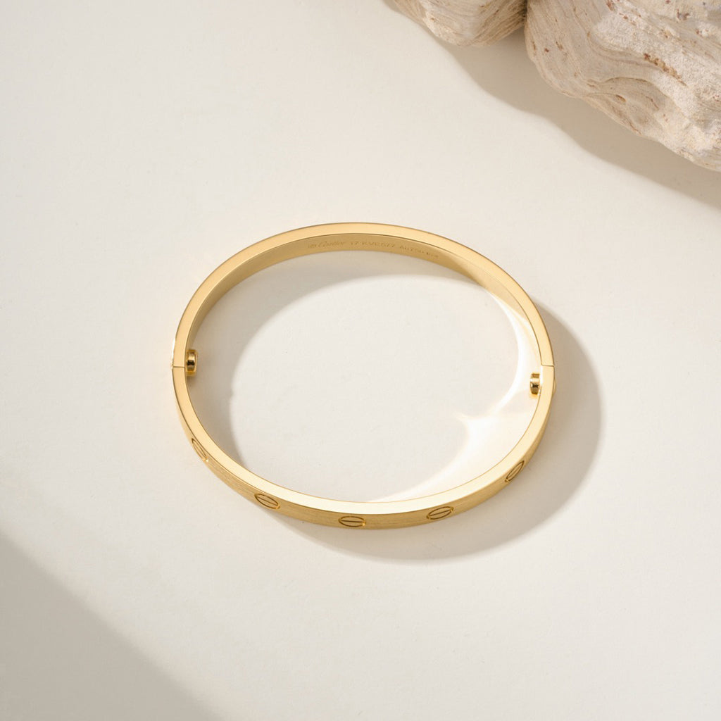 [Rani Jewelry] LOVE BRACELET 6.1MM BRUSHED