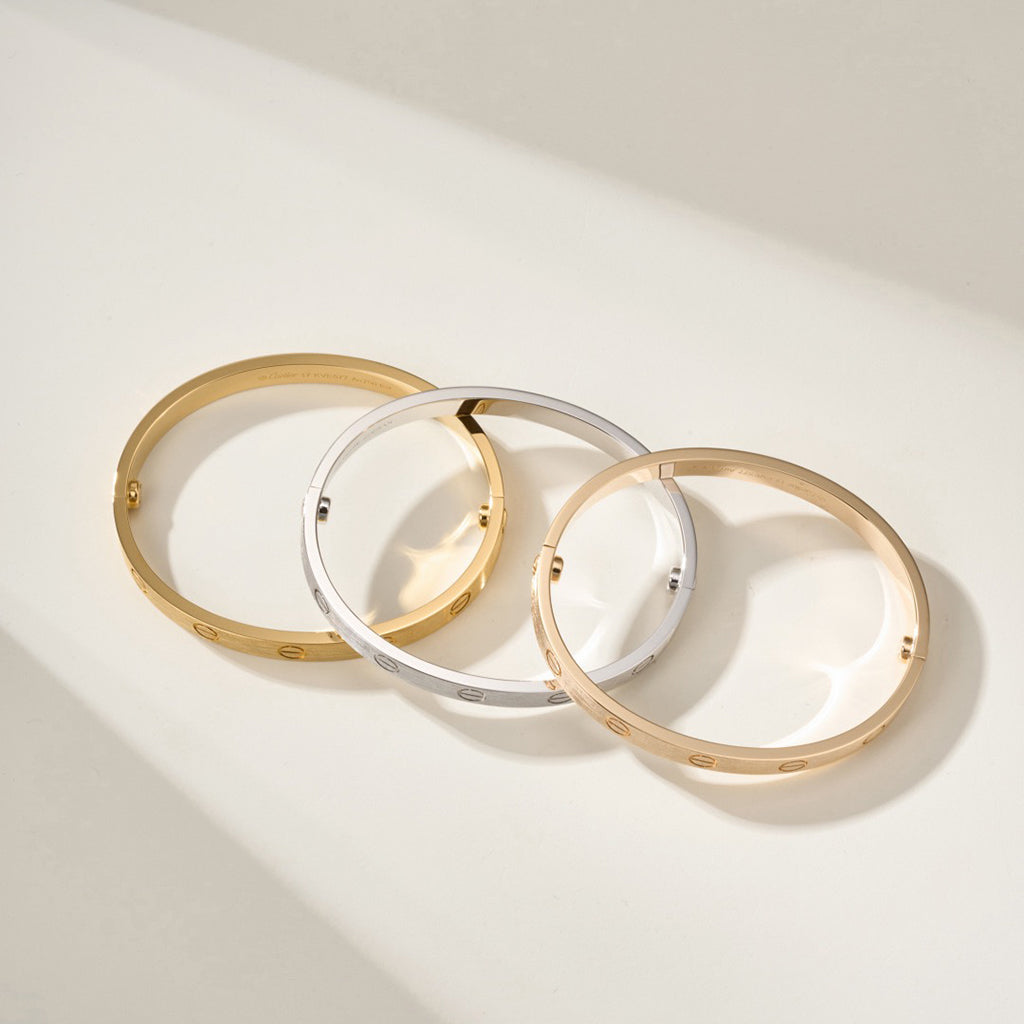 [Rani Jewelry] LOVE BRACELET 6.1MM BRUSHED
