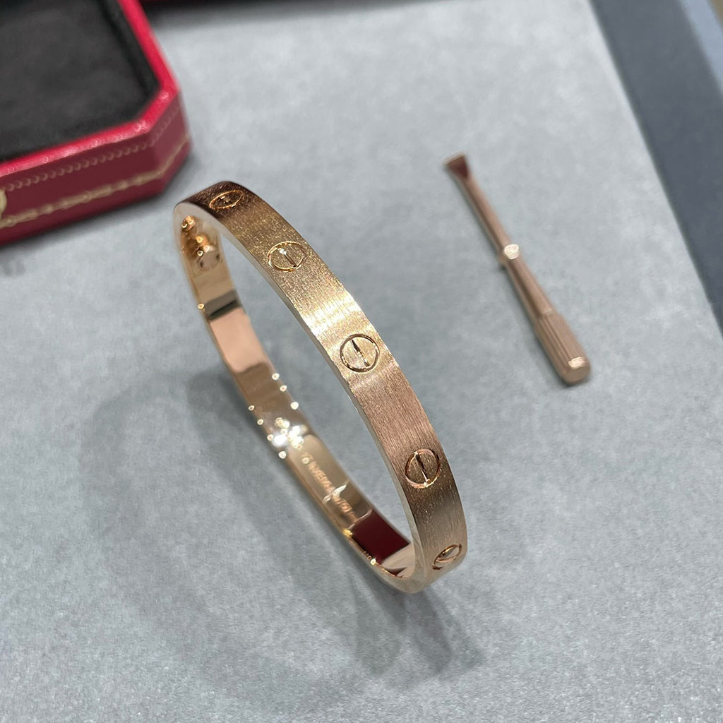 [Rani Jewelry] LOVE BRACELET 6.1MM BRUSHED