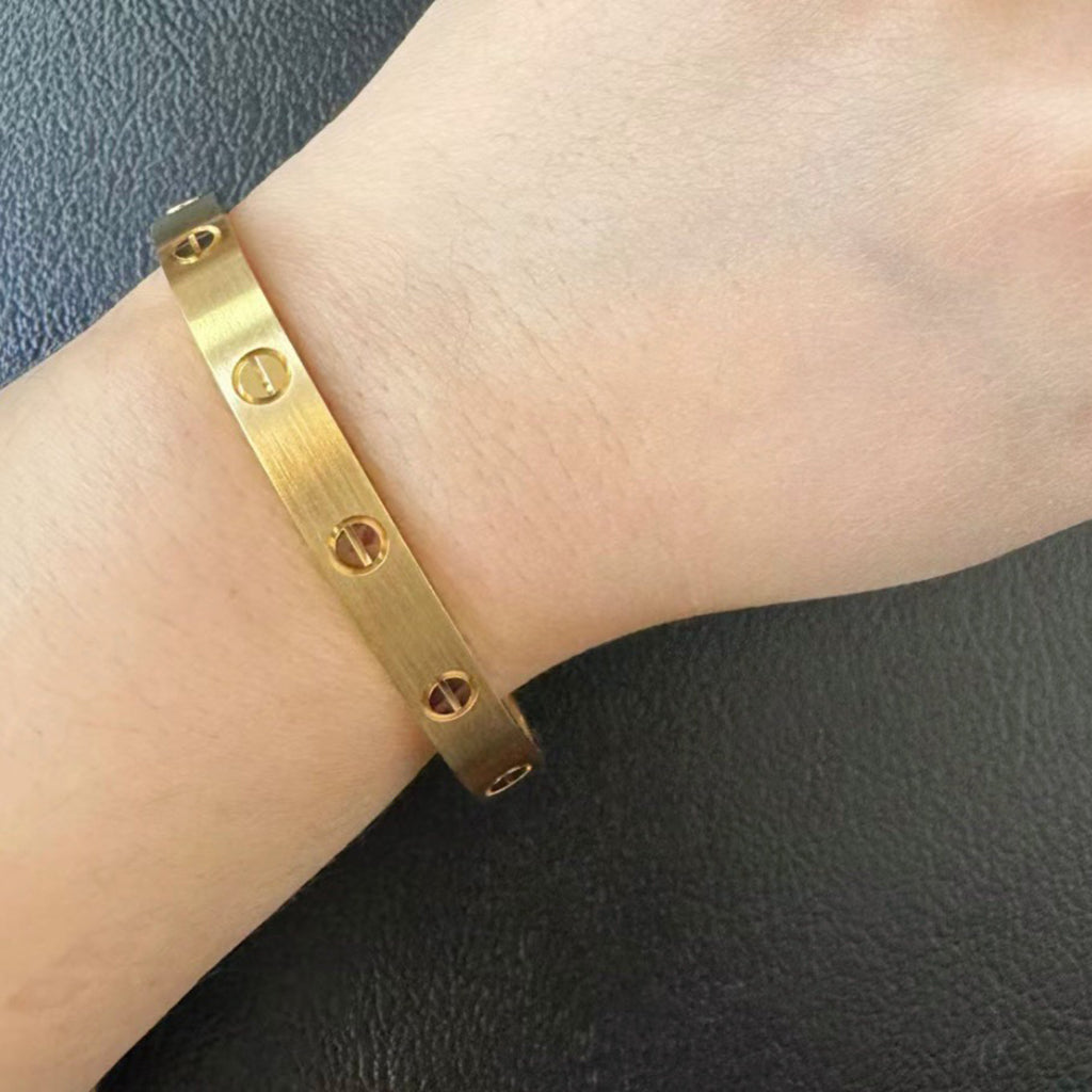 [Rani Jewelry] LOVE BRACELET 6.1MM BRUSHED