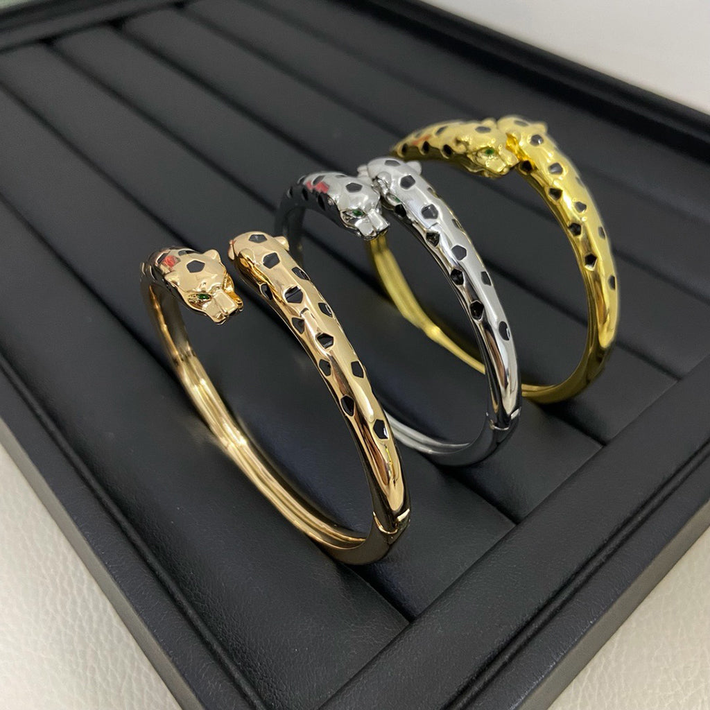 [Rani Jewelry] PANTHERE DOUBLE HEADED OPEN BRACELET
