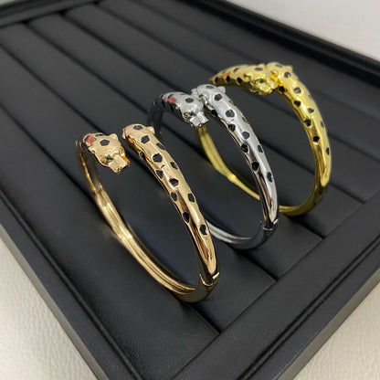 [Rani Jewelry] PANTHERE DOUBLE HEADED OPEN BRACELET