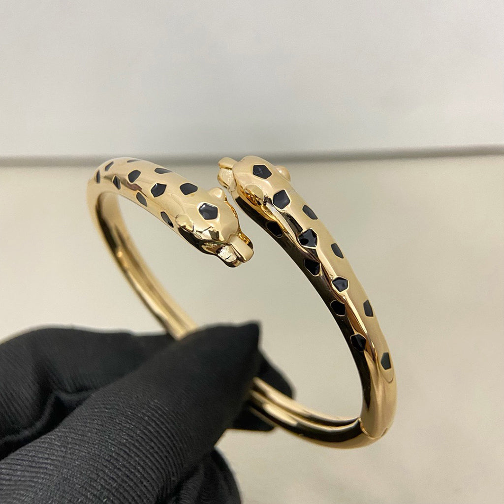 [Rani Jewelry] PANTHERE DOUBLE HEADED OPEN BRACELET
