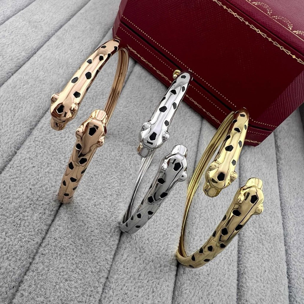 [Rani Jewelry] PANTHERE DOUBLE HEADED OPEN BRACELET