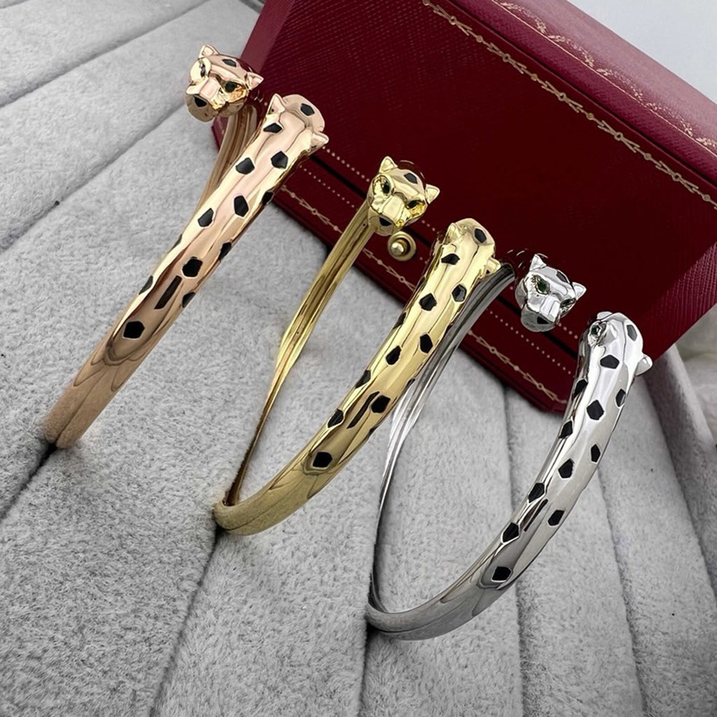 [Rani Jewelry] PANTHERE DOUBLE HEADED OPEN BRACELET