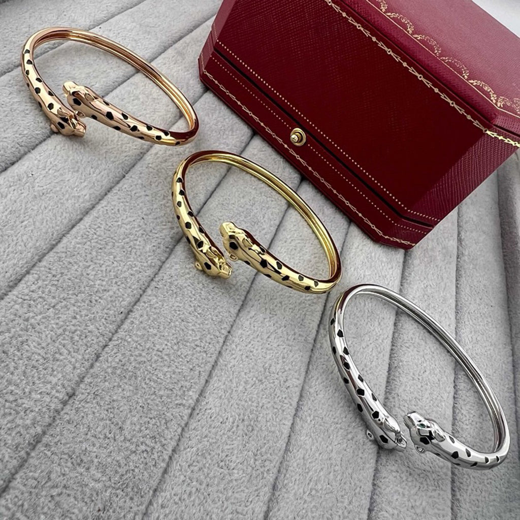 [Rani Jewelry] PANTHERE DOUBLE HEADED OPEN BRACELET