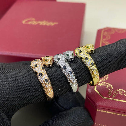 [Rani Jewelry] PANTHERE DOUBLE HEADED FULL DIAMOND  RING