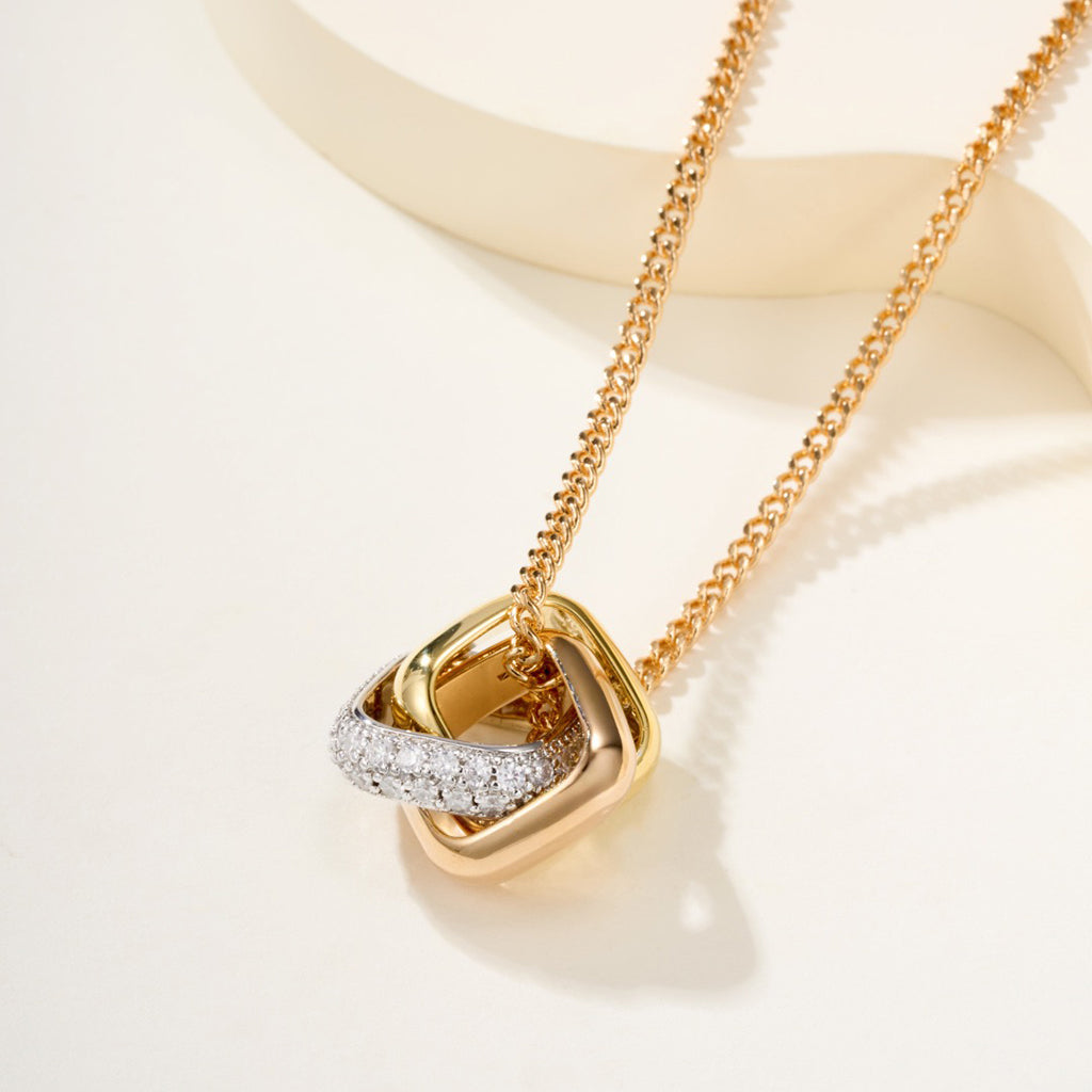 [Rani Jewelry] TRINITY CUSHION NECKLACE COLLECTION