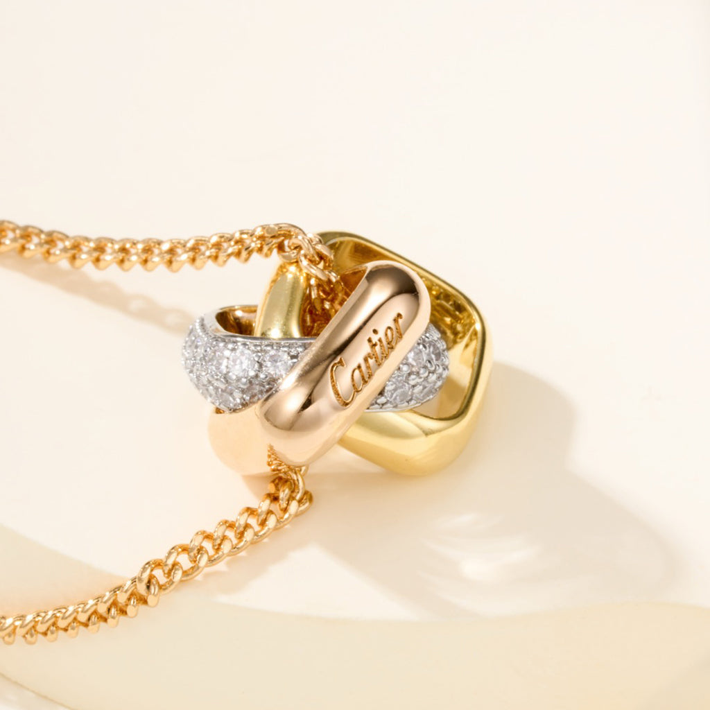 [Rani Jewelry] TRINITY CUSHION NECKLACE COLLECTION