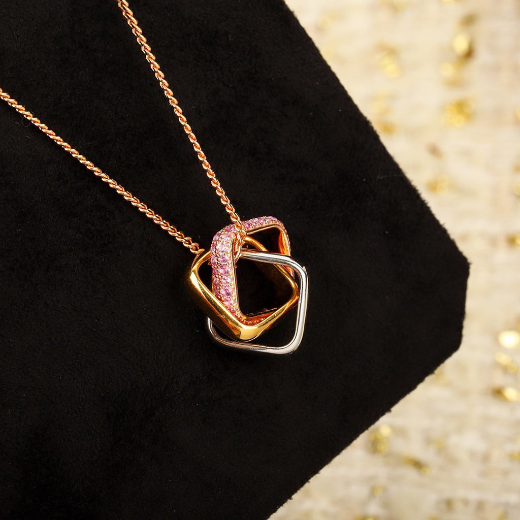 [Rani Jewelry] TRINITY CUSHION NECKLACE COLLECTION