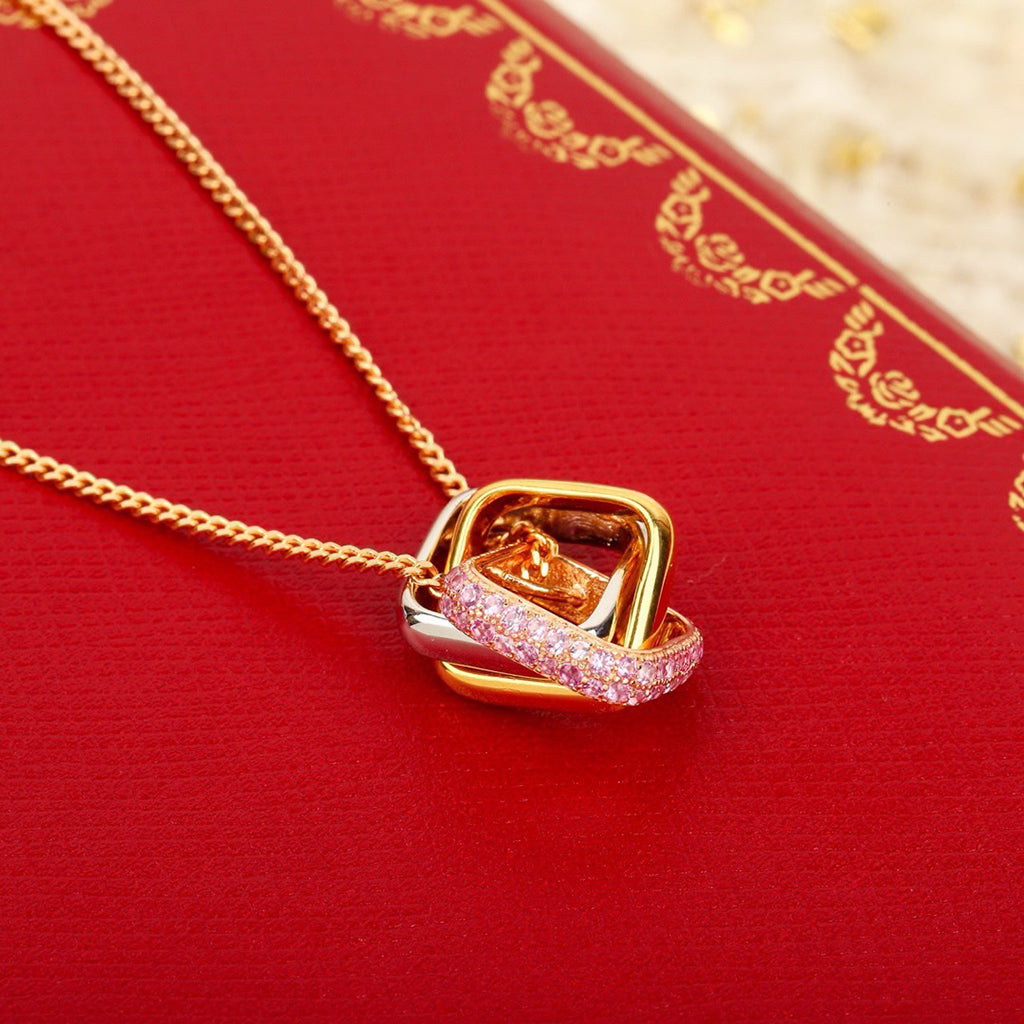 [Rani Jewelry] TRINITY CUSHION NECKLACE COLLECTION