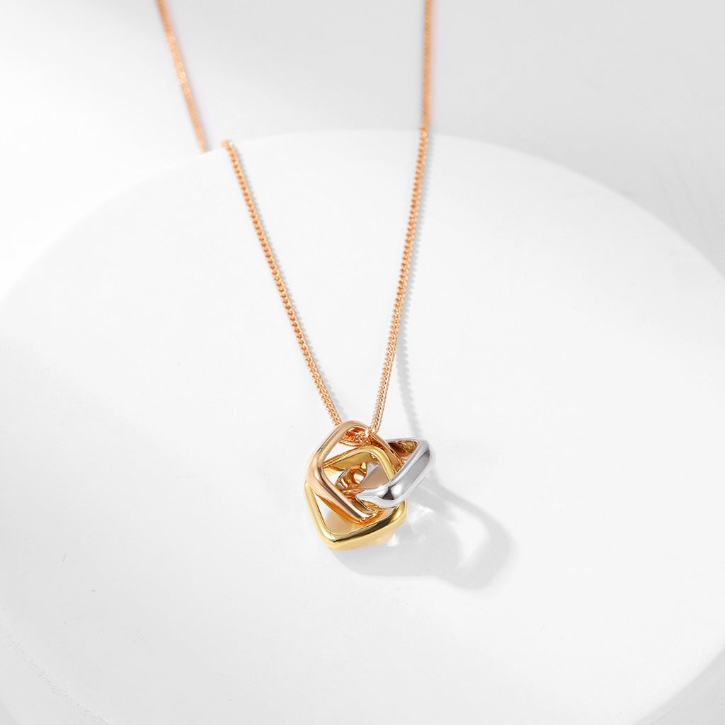 [Rani Jewelry] TRINITY CUSHION NECKLACE COLLECTION
