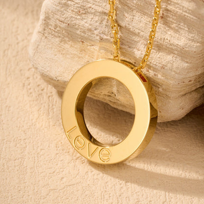 [Rani Jewelry] LOVE NECKLACE 16MM  FULL DIAMOND