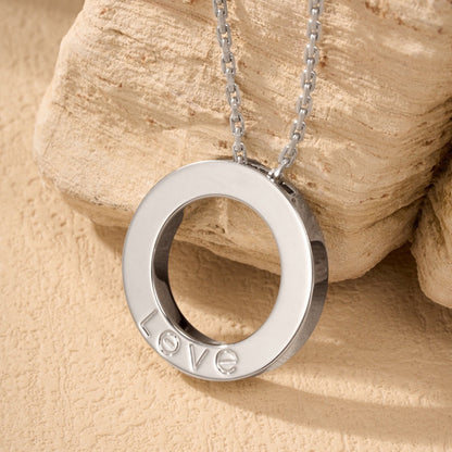 [Rani Jewelry] LOVE NECKLACE 16MM  FULL DIAMOND