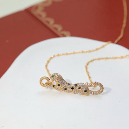 [Rani Jewelry] PANTHERE PAVED DIAMOND NECKLACE