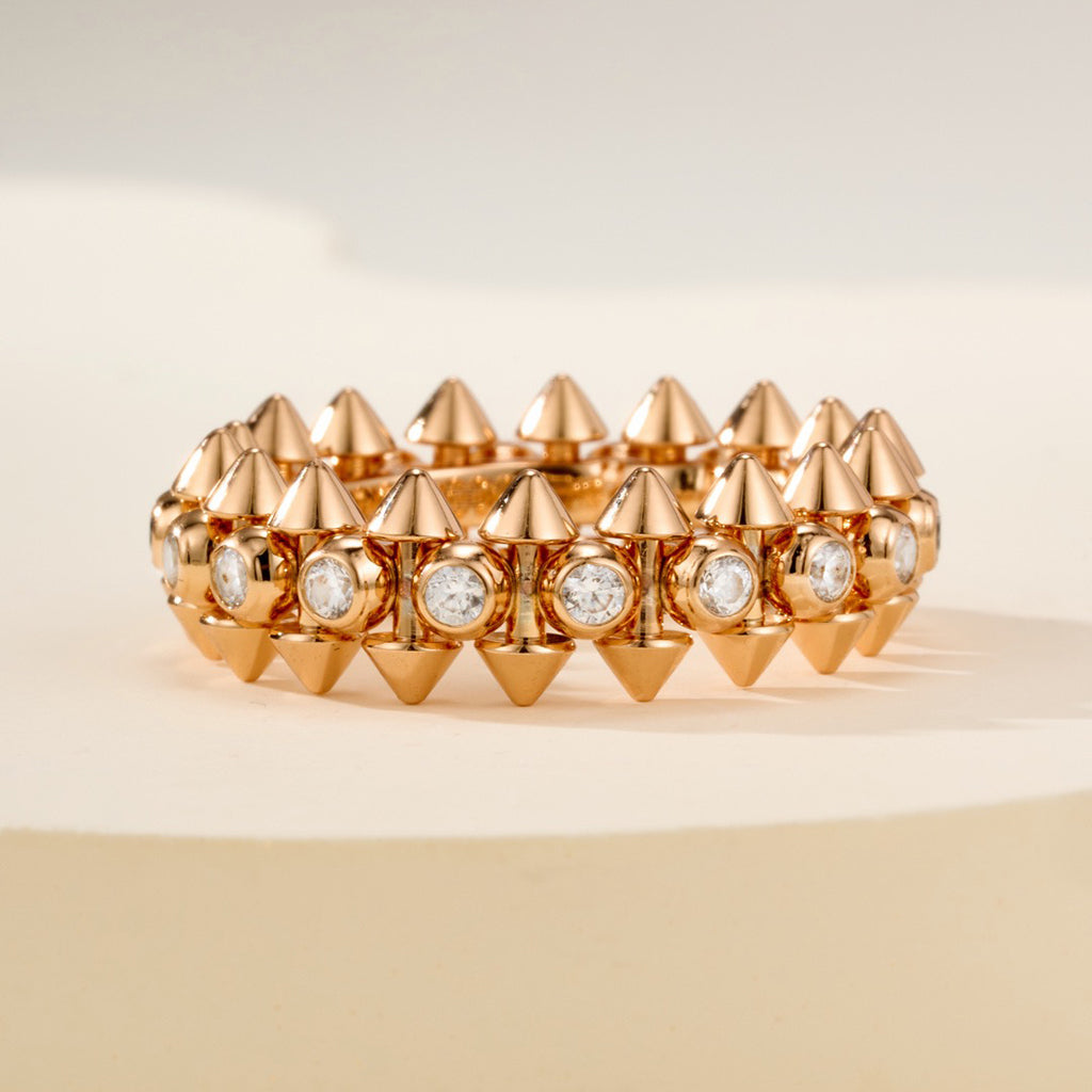 [Rani Jewelry] CLASH 6.8MM DIAMOND MEDIUM RING