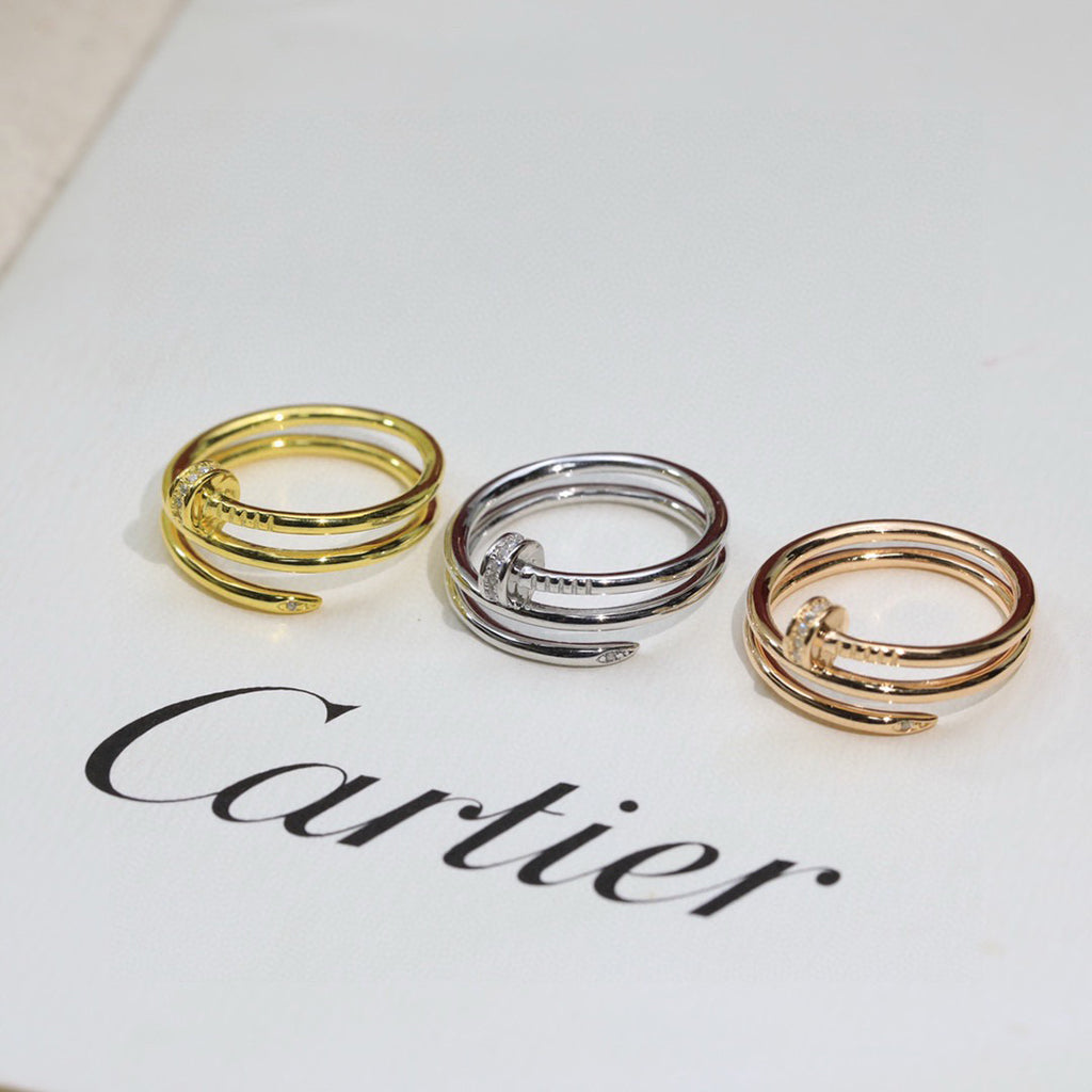 [Rani Jewelry] JUSTE RING 4.8MM HALF DIAMOND