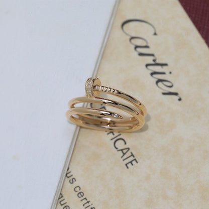 [Rani Jewelry] JUSTE RING 4.8MM HALF DIAMOND